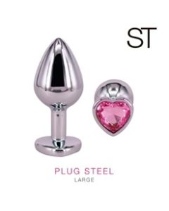 Plug anal  Steel Large pink - RY-015 PINK