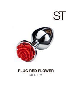 Red Rose - Medium Anal Plug - M004-M