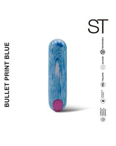 Vibrador clitoriano BULLET PRINT BLUE - ST-BU-0060 Blue